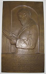 Reverend Newton Mann bas-relief plaque