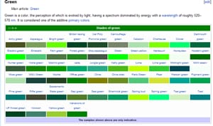 List of colors: From Wikipedia